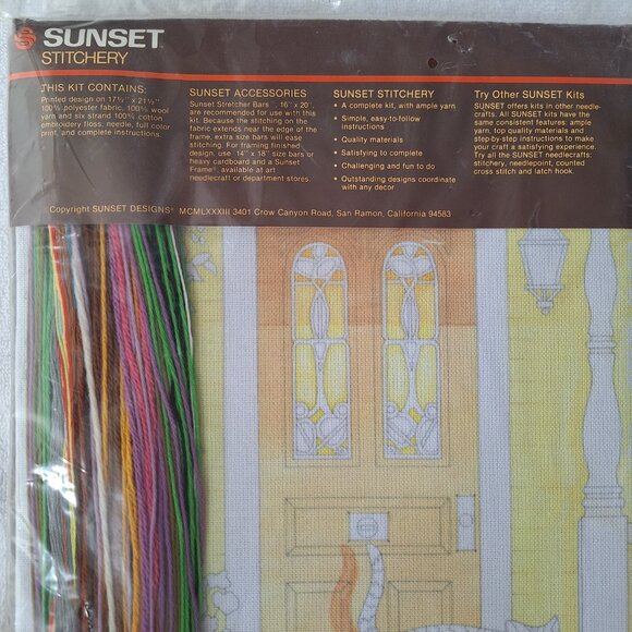 NEW VINTAGE SUNSET STITCHERY KIT Good Morning - Picture 5 of 8